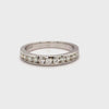 Diamond Round Ladies Channel Band Ring
