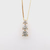 Diamond Round Graduated Pendant