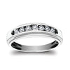 Diamond Round Men Channel Band Ring
