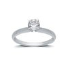 Lab Grown Diamond Solitaire Ring 0.50ct round 14K White Gold