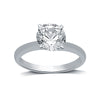 Lab Grown Diamond Solitaire Ring 0.50ct round 14K White Gold