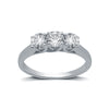 Lab Grown Diamond Three Stone Ring 1.00ct.tw. Round 14K White Gold