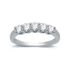 Lab Grown Diamond Band Ring 1.00ct.tw. Round 14K White Gold