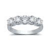 Lab Grown Diamond Band Ring 1.00ct.tw. Round 14K White Gold
