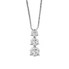 Diamond Round Graduated Pendant