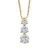 Diamond Round Graduated Pendant