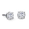 Diamond Round Solitaire Earrings