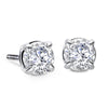 Diamond Round Solitaire Earrings