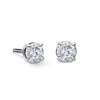 Diamond Round Solitaire Earrings