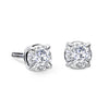 Diamond Round Solitaire Earrings