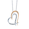 Diamond Two Hearts Pendant