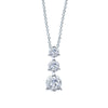 Diamond Round Graduated Pendant