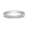 Diamond Round Ladies Channel Band Ring