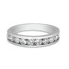 Diamond Round Ladies Channel Band Ring
