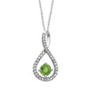 Diamond Round Birthstone Pendant