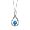 Diamond Round Birthstone Pendant