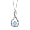 Diamond Round Birthstone Pendant