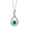 Diamond Round Birthstone Pendant