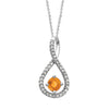 Diamond Round Birthstone Pendant