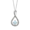Diamond Round Birthstone Pendant