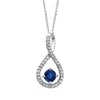 Diamond Round Birthstone Pendant