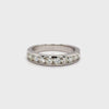 Diamond Round Ladies Channel Band Ring