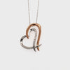 Diamond Two Hearts Pendant