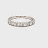 Diamond Round Ladies Band Ring